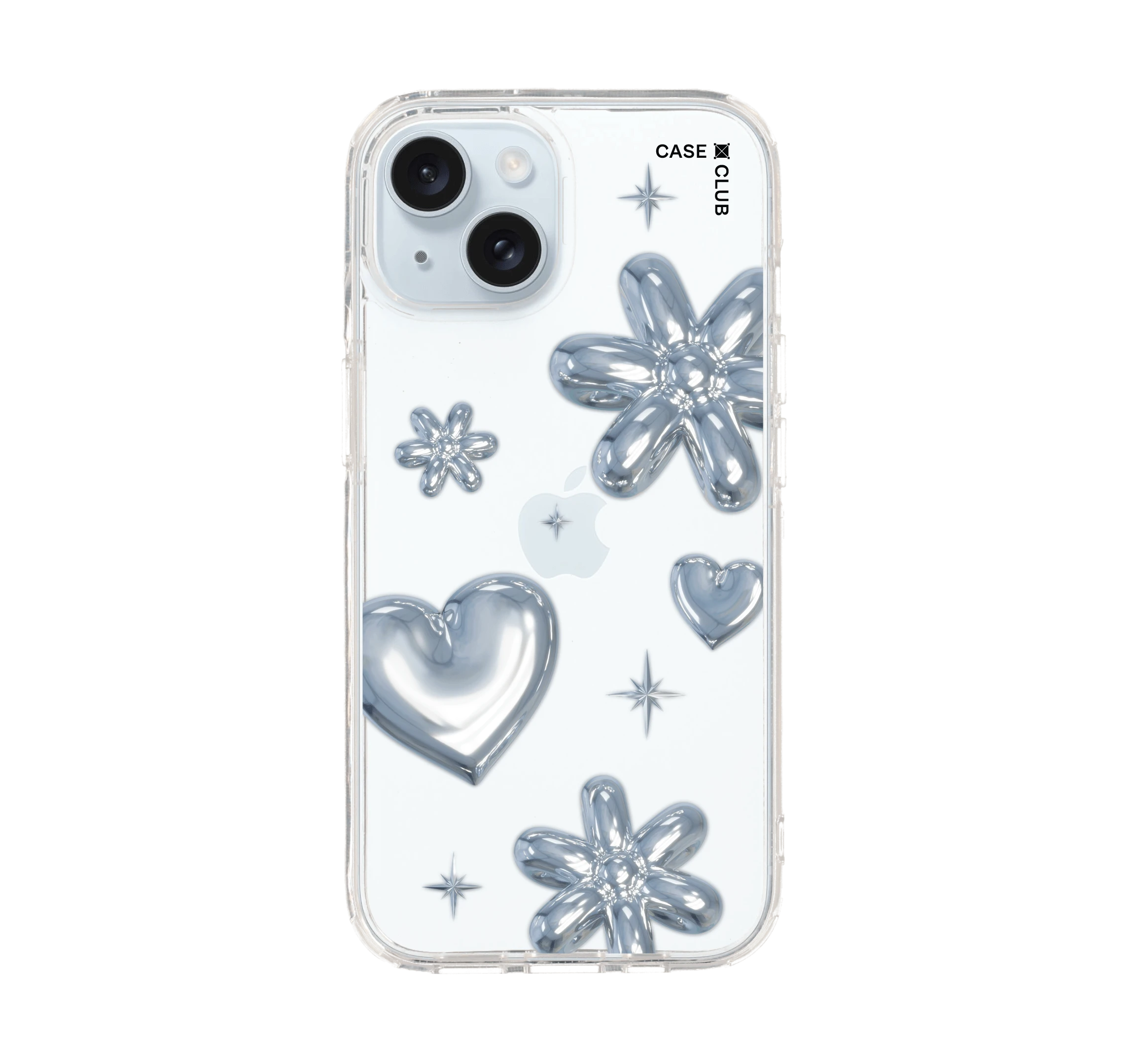 เคสใส iphone 15 ลูกโป่งดอกไม้